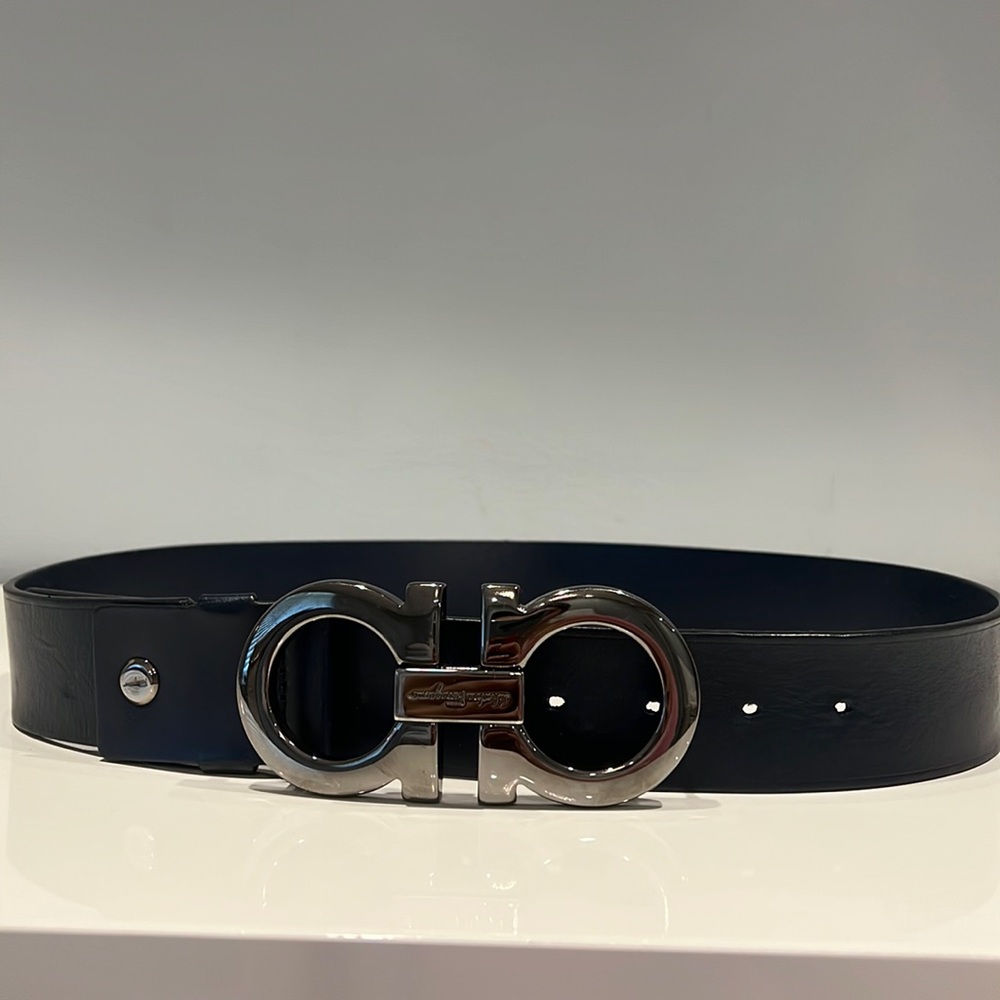 Men’s Ferragamo dark blue Belt